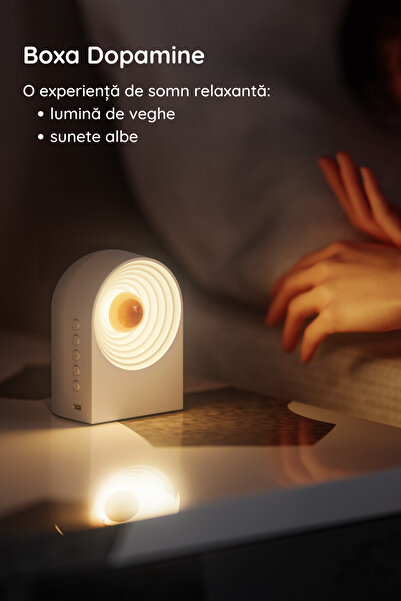 clickzu Bluetooth Speaker & White Noise Machine, 8 White Noises, 4 Types Of Night Light,