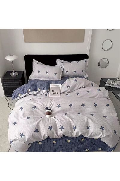 CHIRASO CHIRASO Finet 4-Piece Children's Bedding Set, 155x220 cm, Star Print, beige