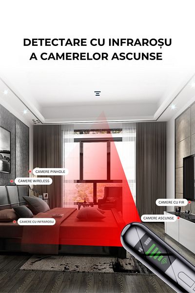 clickzu Clickzu professional detector hidden cameras, microphones, GPS, radiation, frequencies, 4 detection modes