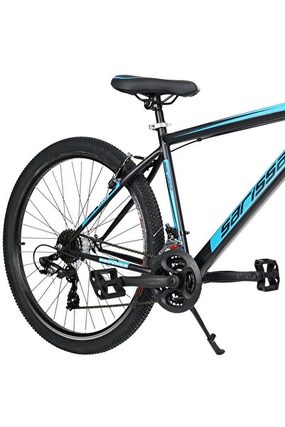 SARİSSA BİSİKLET Sarissa Moon 27,5" Jant MTB Ön Amortisörlü Shimano Kelebek 21 Vites V Fren Dağ Bisikleti Siyah Mavi