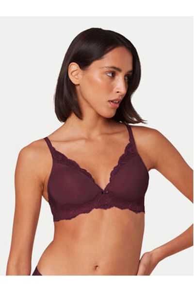 Triumph Women's Non-wired Bra 10214457 Burgundy