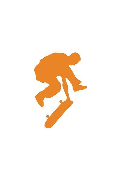 Reysa Tasarım Skateboard Car Sticker 17X17 cm Orange