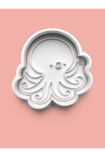 AKTASTORE قالب كوكيز على شكل الأخطبوط وقالب عجينة السكر