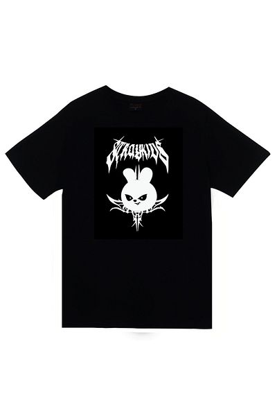 fame-stoned Stray Kids Skzoo Leebit Character Printed Unisex 100% βαμβακερό μαύρο μπλουζάκι