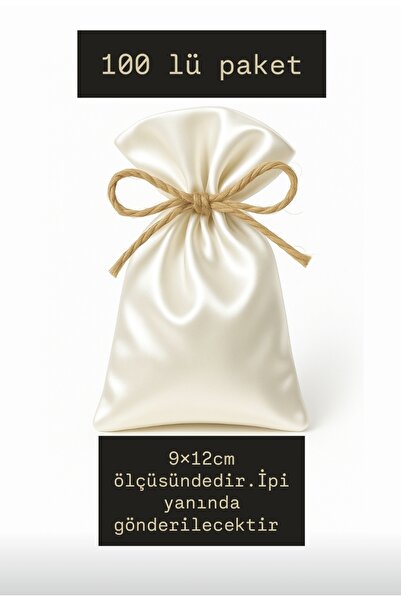 ALASEREN Saten Bez Kese Düğün, Nişan,kınagecesi,davet Vs. Takı,sabun,lavanta Çok Amaçlı Bez Poşet