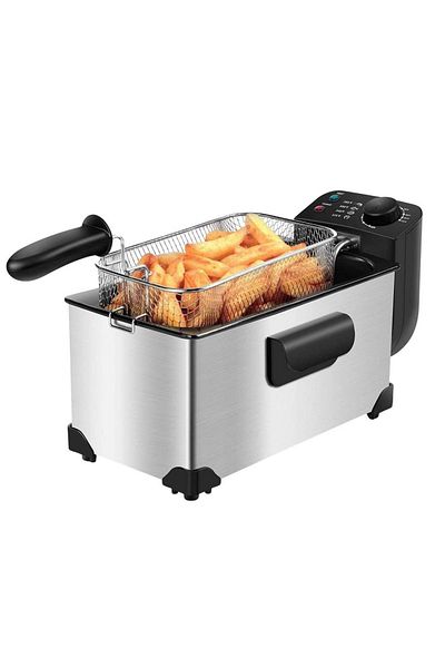 Sofia Concept Friteuză profesională Ushas, ​​2200w, 3l, termostat reglabil, coș detașabil, oțel inoxidabil