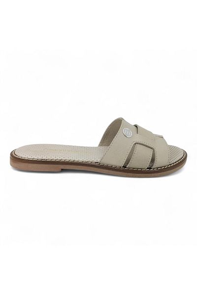 Mammamia D24Yt-2050 Genuine Leather Women's Slippers