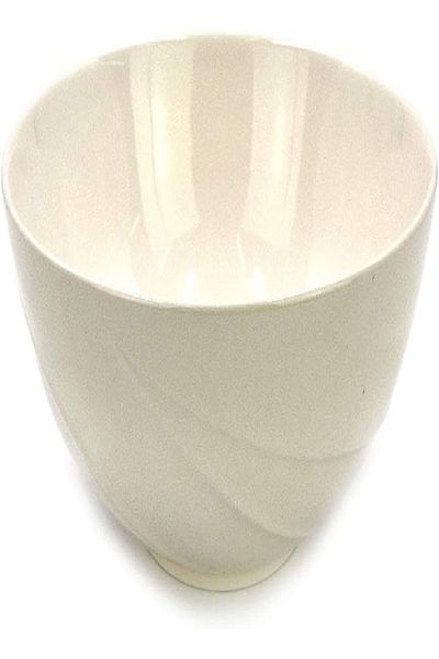 QUALITIER White Salad Bowl – 21 cm Elegant Ceramic Serveware