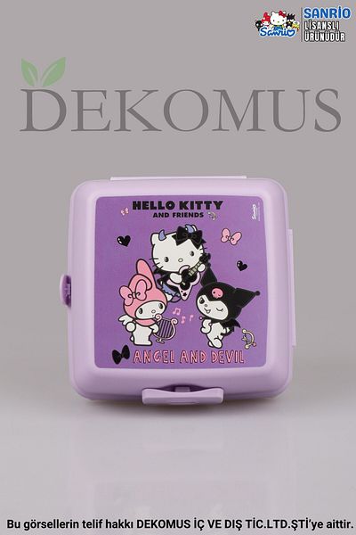 Hello Kitty Licensed by Dekomus & Best Friends Kuromi, My Melody 2-Tier Lunch Box "Is