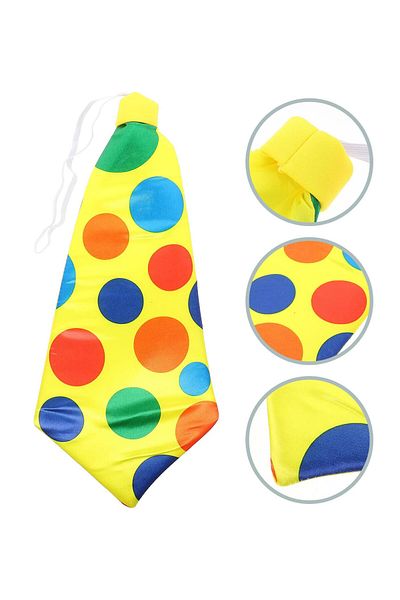 merland benvecocuk Clown Tie Elastic Wide Cut 17X37 cm