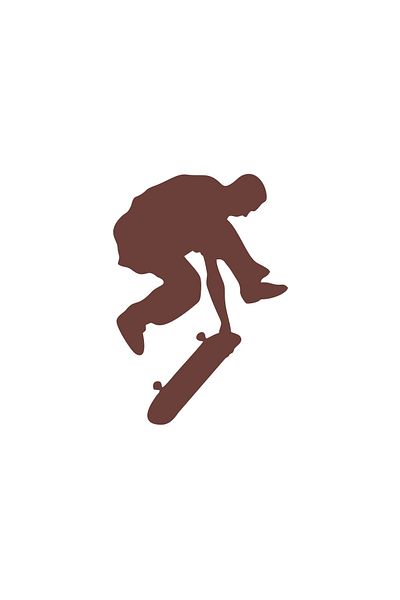 Reysa Tasarım Skateboard Car Sticker 17X17 cm Brown