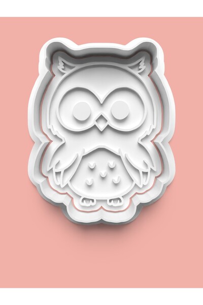 AKTASTORE قالب بسكويت على شكل بومة وقالب عجينة السكر 0583-46