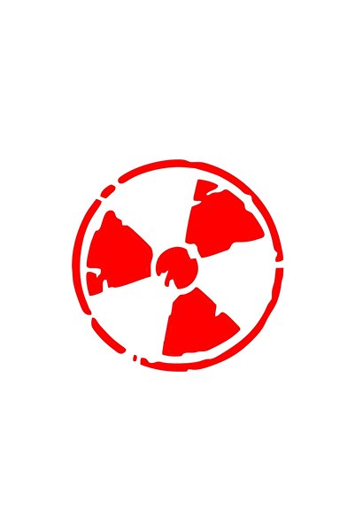 Reysa Tasarım ملصق سيارة علامة الخطر مقاس 17 × 17 سم باللون الأحمر