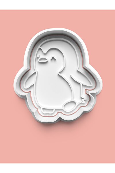 AKTASTORE قالب بسكويت على شكل البطريق وقالب عجينة السكر 0583-51
