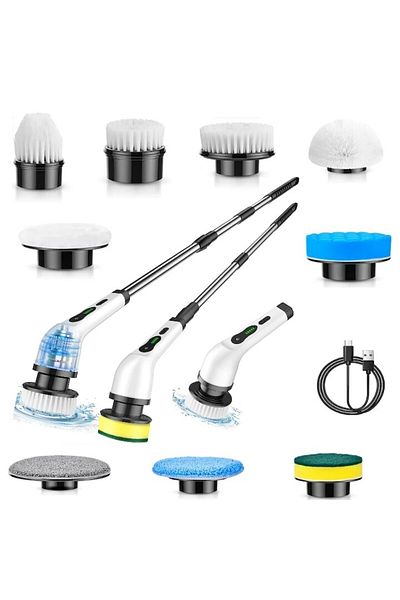 HOZRO Perie Electrica Rotativa HOZRO, pentru Curatare Eficienta fara Efort, Multifunctionala fara Fir, Man