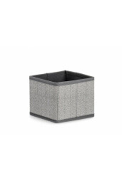 Bizzotto Set 11 textile storage boxes grey Tidy 14x14x12 cm
