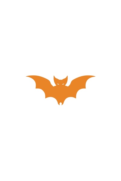 Reysa Tasarım Angry Bat Car Sticker 17X17 cm Orange