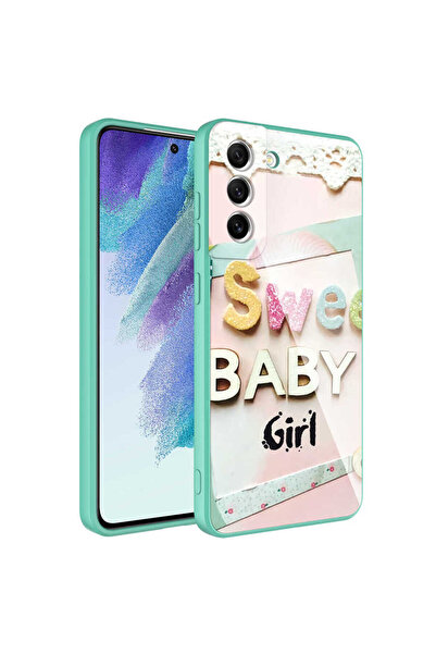 BUTAM BİLİŞİM حافظة جالاكسي S21 FE متوافقة مع حافظة إيبوكسي من السيليكون الصل...