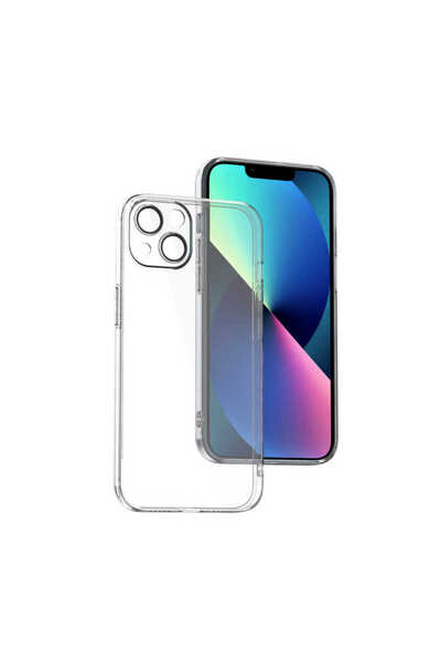 BUTAM BİLİŞİM حافظة فيزي متوافقة مع هاتف آيفون 13 - عديمة اللون