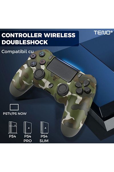Teno Wireless Controller For Console, Compatible Ps4/Ps5/Xbox/Switch/Pc, Blue
