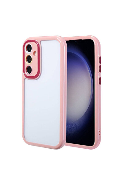 BUTAM BİLİŞİM حافظة لهاتف Galaxy S23 مع حماية للكاميرا وتصميم ملون للحواف وال...