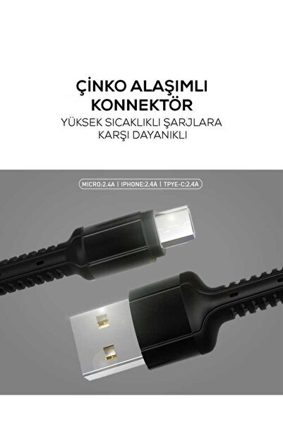 BUTAM BİLİŞİM Gray Ls63 Micro USB Cable