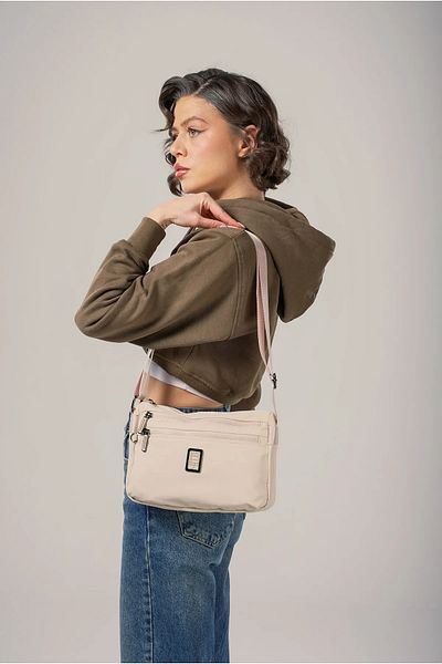 ÇÇS Beige Women's Shoulder Bag 17990