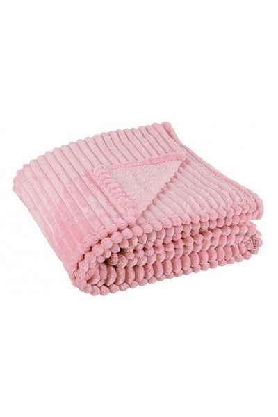 Bizzotto Pink Polyester Blanket Rachele 150x200 cm
