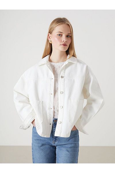 LC Waikiki Kurtka jeansowa damska LCW Vision Oversize