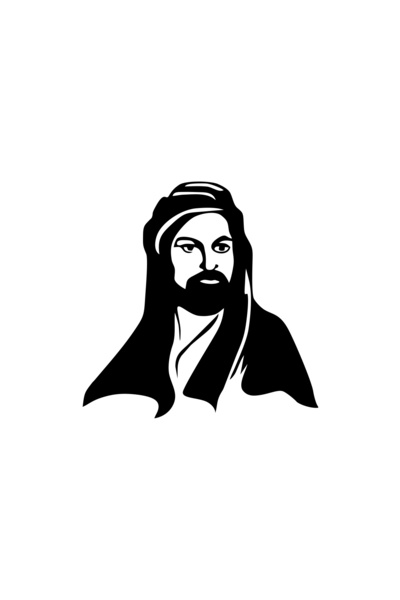 Reysa Tasarım ملصق سيارة هز علي مقاس 17x17 سم لون أسود