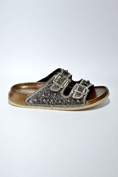 AkınalBella AKINALBELLA Papuci cu bandă dublă cu împodobire cu știfturi 3769.Z.0006