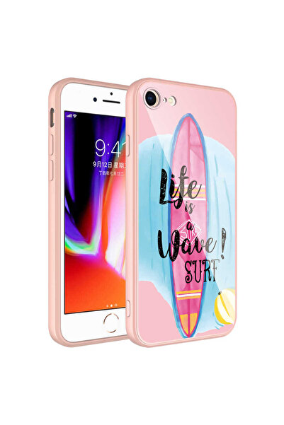 BUTAM BİLİŞİM حافظة لهاتف آيفون 7، غطاء إيبوكسي من السيليكون الصلب مع حماية ل...