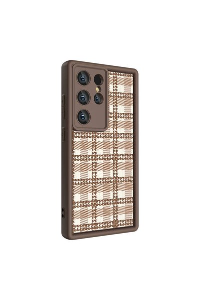 BUTAM BİLİŞİM Galaxy S24 Ultra Case Printed Back Surface Classy Cover with Ca...