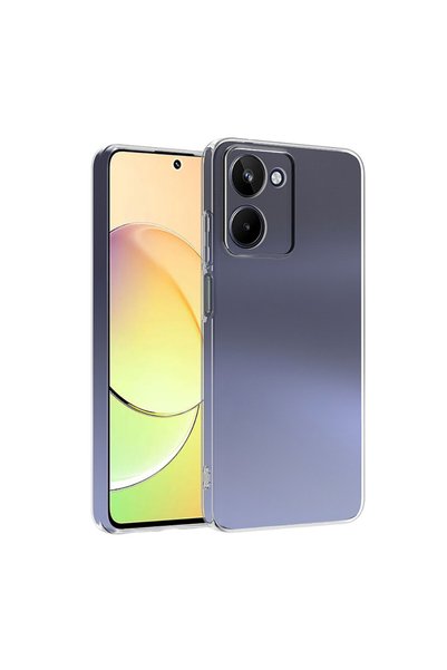 BUTAM BİLİŞİM غطاء حماية سوبر سيليكون لهاتف فيفو Y36 4G - عديم اللون