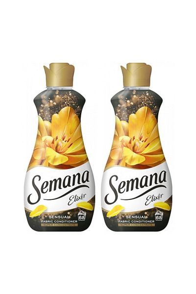 Semana Pack of 2 x Semana Elixir Sensual Super Concentrated Fabric Softener, 68 Washes, 1.7 l