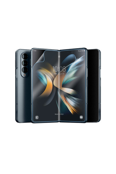 BUTAM BİLİŞİM واقي شاشة لهاتف Galaxy Z Fold 4 متوافق مع جهاز التثبيت S-Fit