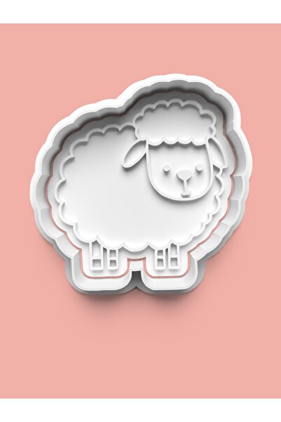 AKTASTORE قالب بسكويت على شكل خروف وقالب عجينة السكر