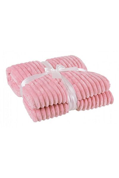 Bizzotto Pink Polyester Blanket Rachele 150x200 cm