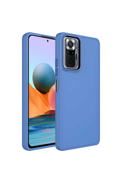 Kılıfist حافظة Redmi Note 10 Pro من السيليكون KLFS Luna مع إطار معدني وتصميم ...