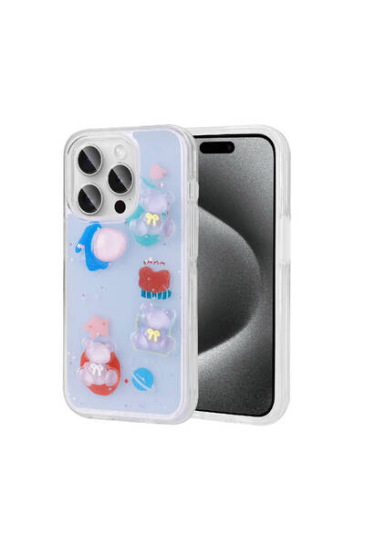 Kılıfist iPhone 15 Pro Max Compatible Embossed Figure Glossy Klfs Minimini Si...