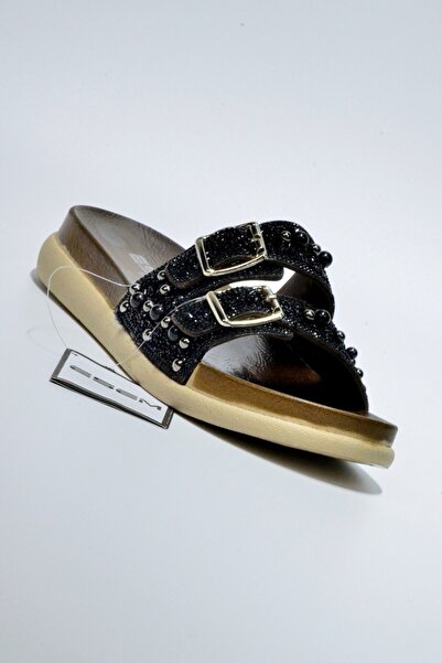 AkınalBella AKINALBELLA Papuci cu bandă dublă cu împodobire cu știfturi 3398.Z.0037