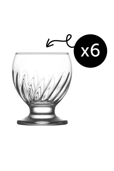 LAV Set de 6 pahare Premium, Calitate Extra, Model Nectar, LAV, pentru băuturi răcoritoare, Desert 215 ml