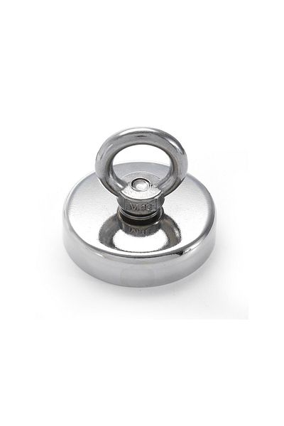 OEM Neodymium fishing magnet set D 75 mm 160 kg force strong fishing rope 20 m 6 mm carabiner