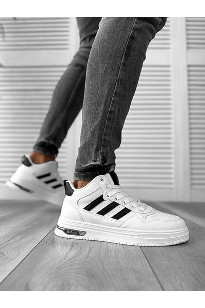 dehaine Men's sneakers, high, casual, white, M288