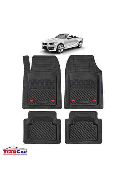 TEAMCAR Covorașe auto tip tavă compatibile cu Bmw Seria 2 F23 Cabrio (2014–2021)