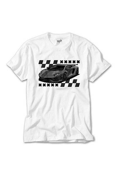 Z zepplin Lamborghini Huracan White T-Shirt