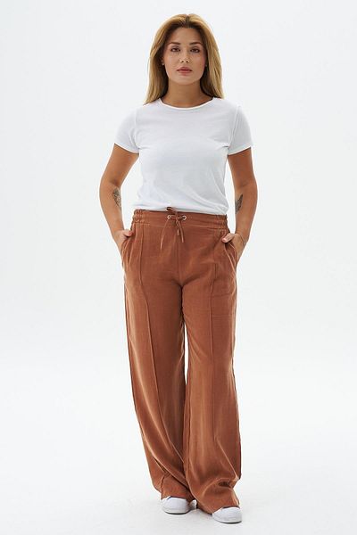 Betül Nayir Çimali Wide Leg Trousers - Brown