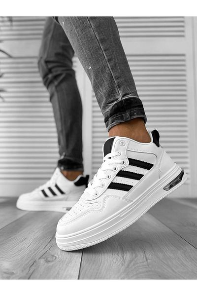 dehaine Men's sneakers, high, casual, white, M288