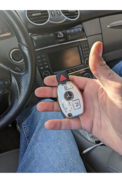 OEM Carcasă cheie albă cu 3 butoane pentru Mercedes Benz ABCE GL S GLA GLK CLS Class AMG W204 W205 W212 W463 W176