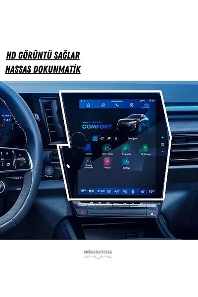 UniqAnatolia Nano Screen Protector Compatible with Navigation and Multimedia for Renault Austral 2025